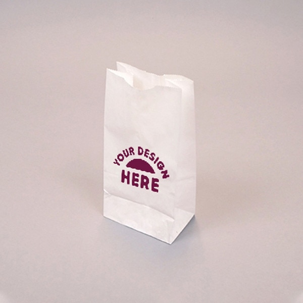 Custom-Printed White Kraft 4-lb Bag